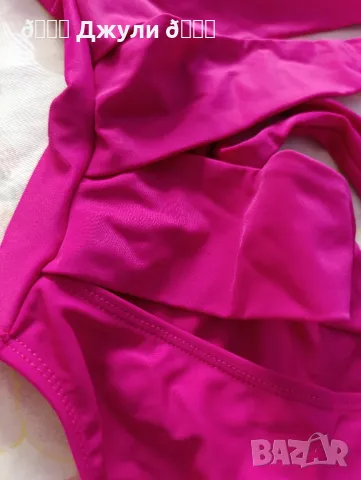 Ефектен розов бански с подплънки 🩷, снимка 13 - Бански костюми - 49751112