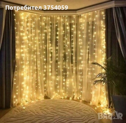 Коледна завеса от лампички , снимка 8 - Други - 51567033