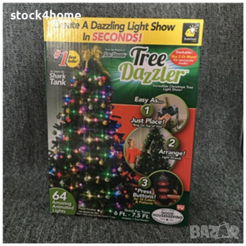 Коледни LED лампички за елха Star shower tree dazzler , снимка 3 - Декорация за дома - 52573425
