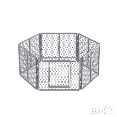 Пластмасово заграждение за куче / Голяма сгъваема клетка за куче