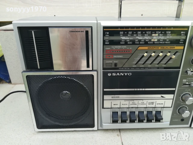 SANYO М9835K-MADE IN JAPAN 0206252031LCHERY, снимка 2 - Радиокасетофони, транзистори - 50525557