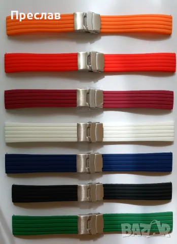 Силиконови каишки за часовници , снимка 2 - Каишки за часовници - 47621740