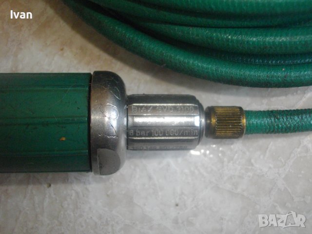 Пневматична Немска Старо Качество-Мини Дрелка-Шлифовалка-С Маркуч и Диамантено Острие-Отлична-6 bar, снимка 16 - Диамантени и режещи инструменти - 41597021