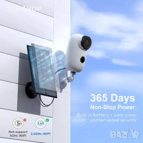 Автономна камера със соларен панел IHOUONE модел А3, снимка 10 - Комплекти за видеонаблюдение - 48501187