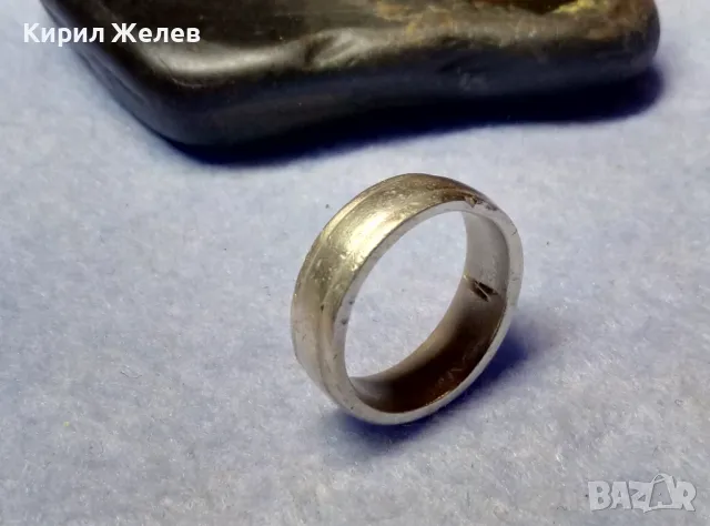 СТИЛНА МАСИВНА СРЕБЪРНА ХАЛКА ПРЪСТЕН МАРКОВО СРЕБРО 925 ПРОБА 48622, снимка 6 - Пръстени - 50354710