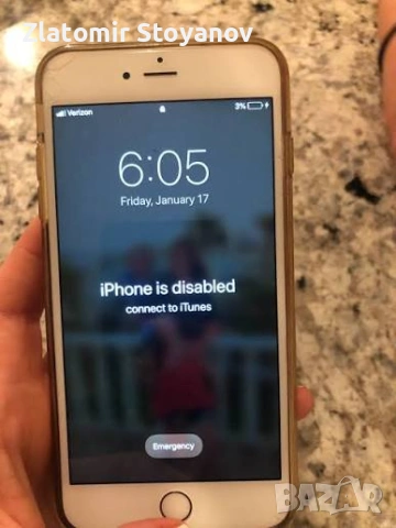 Отключване на iPhone с iTunes