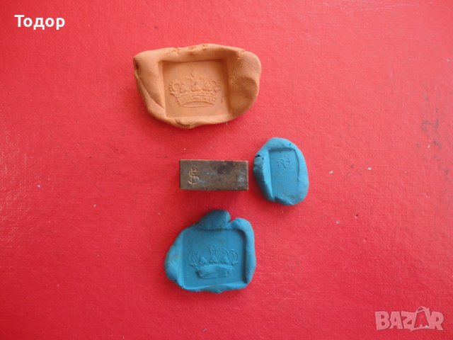 Уникален тристранен царски бронзов печат корона , снимка 8 - Колекции - 40164787