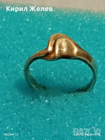Стар красив сребърен пръстен майсторска изработка 42469, снимка 4 - Пръстени - 52640825