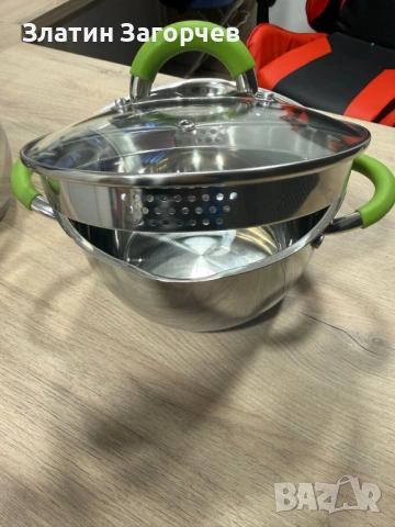Комплект тенджери Swissgold Alana – 3 броя с капак, 5-слойно дъно, нови, снимка 8 - Съдове за готвене - 53258033