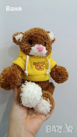 Ръчно плетено мече, снимка 12 - Плюшени играчки - 52260197