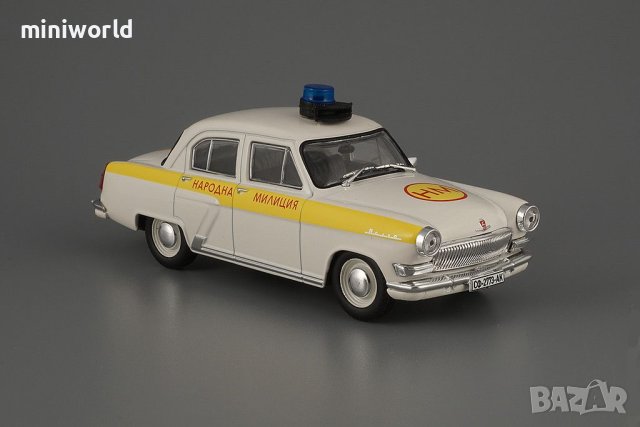 ГАЗ 21 Волга Народна Милиция 1956 - мащаб 1:43 на DeAgostini моделът е нов в блистер, снимка 2 - Колекции - 41667135