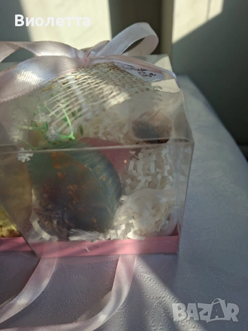 Ароматни сапуни ръчна изработка – подаръчен комплект, снимка 8 - Изкуствени цветя - 53863117