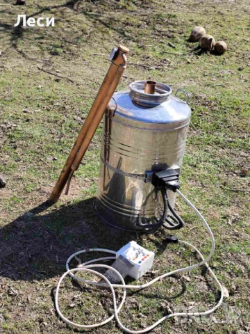Казан за ракия на ток с медна дистилационна колона , снимка 2 - Други машини и части - 53850055