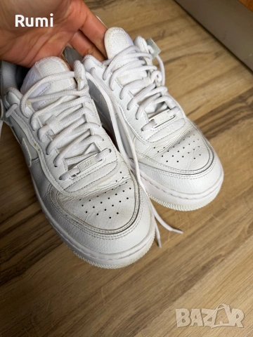 Оригинални кожени чисто бели кецове Nike W AF1 SHADOW! 40 н, снимка 5 - Кецове - 51229066