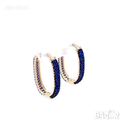 Златни обеци 3,10гр.14кр. проба:585 модел:28167-1, снимка 2 - Обеци - 48224102