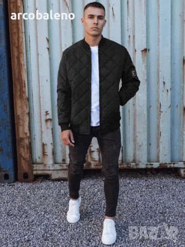 Мъжко ватирано бомбър яке, 3цвята , снимка 11 - Якета - 49092745