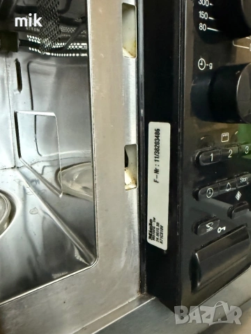 Черна микровълнова печка МИеле , снимка 6 - Микровълнови - 53356811