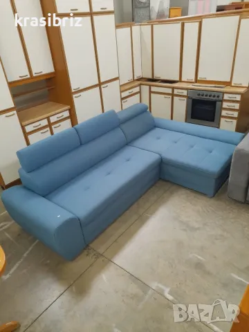 Ъглов Диван-внос от Германия!, снимка 2 - Дивани и мека мебел - 47953467