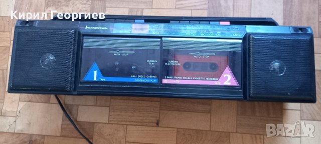 Двукасетен радио касетофон International , снимка 4 - Радиокасетофони, транзистори - 42638535