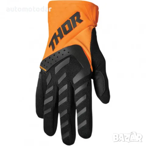 Детски мотокрос ръкавици THOR YOUTH SPECTRUM FLO ORANGE/BLACK, снимка 1