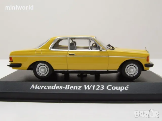 Mercedes 230CE W123 1976 - мащаб 1:43 на Maxichamps моделът е нов в PVC дисплей-кейс, снимка 4 - Колекции - 50010583