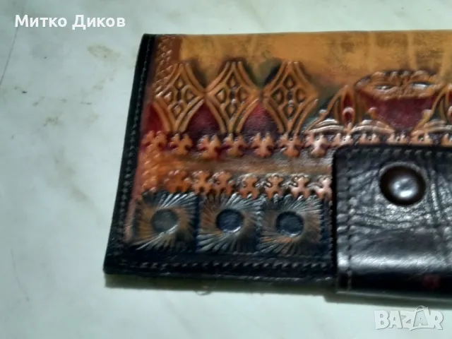 Портфейл портмоне естествена кожа нов марков от Аржентина 175х98мм, снимка 5 - Портфейли, портмонета - 49548914