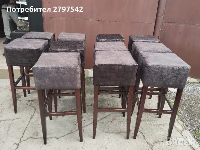 Дървени бар столове С23