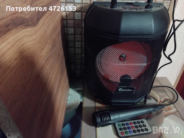 продавам кареоке тонколона thunde B601, снимка 2 - Bluetooth тонколони - 53324133
