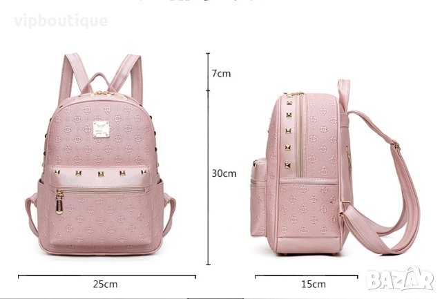 Черна Дамска Раница Комплект, снимка 5 - Раници - 41472960