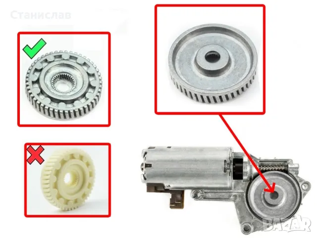 Audi A6 C5 Зъбно колело за мотор на люк , снимка 6 - Части - 50397348