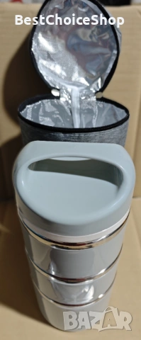 Термо кутия за храна от неръждаема стомана – 1380 мл, снимка 7 - Други стоки за дома - 53217851