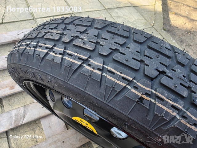 Резервна гума/патерица 15ка 4х100 Renault, Nissan, Dacia, снимка 3 - Гуми и джанти - 53802296