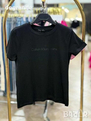 Памучни плътни тeниски Calvin Klein, снимка 6 - Тениски - 53715487