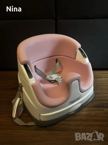 Преносима повдигаща седалка за хранене 2 в 1 Ingenuity цвят божур (розов), снимка 4 - Столчета за хранене - 56011587
