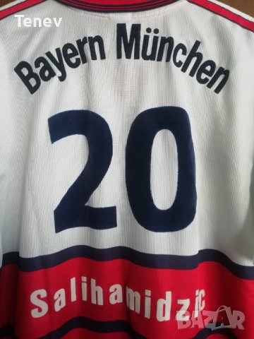 Bayern Munich Salihamidzic Adidas Vintage Колекционерска Футболна Тениска Фланелка Байерн Мюнхен, снимка 3 - Тениски - 41509466