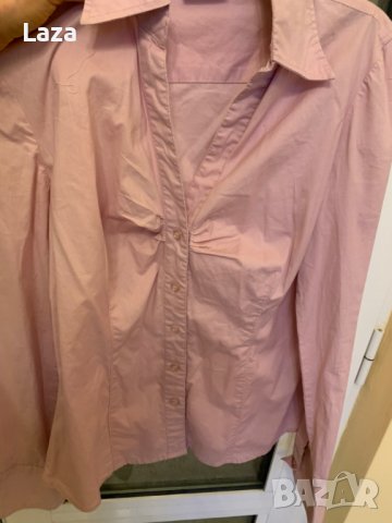 Продавам елегантна риза в розово .  , снимка 2 - Блузи с дълъг ръкав и пуловери - 39932670