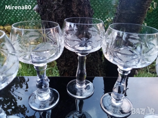 * Моника ромб * - кристални чаши за коняк - 5 бр. , снимка 2 - Чаши - 52515523