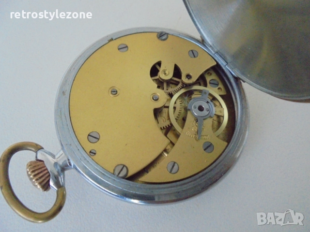 № 8371 Стар джобен часовник Kienzle   , снимка 5 - Антикварни и старинни предмети - 52436629