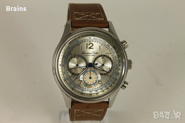 MASIMMO DUTTI Italy Мъжки Ръчен Кварцов Хронограф , снимка 2 - Мъжки - 53430220