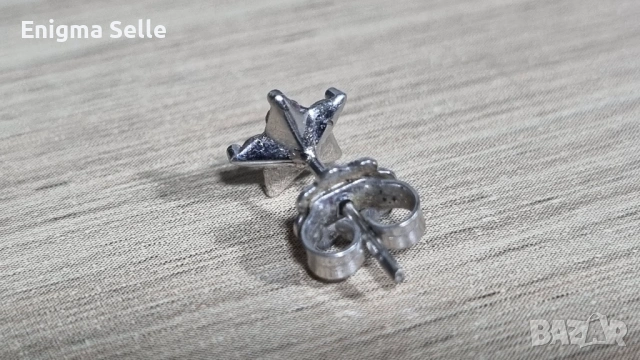 Злато, златна обеца Cielo Bianco с диаманти , снимка 4 - Обеци - 53375754