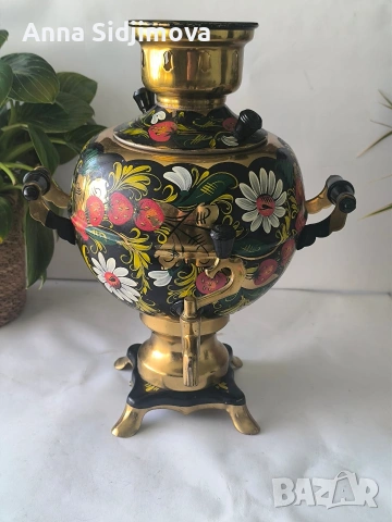 Руски самовар рисуван 