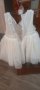Официална бебешка бяла рокля, снимка 2