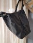 Естествена кожа голяма черна чанта, снимка 9