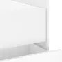 vidaXL Нощно шкафче, бяло, 45x50x50 см, инженерно дърво, снимка 9