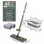 Комплект моп с 360° въртене и сгъваема кофа, снимка 2