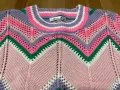 Плетен, цветен пуловер, нов, снимка 4