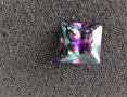Сапфир - квадрат фасет, 3.80к., многоцветен, снимка 4