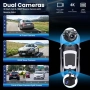 Мултимедия 4К + 1080P камера за кола с IPS тъчскрийн, CarPlay/Android Auto и GPS, снимка 5