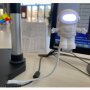 Бяла преносима настолна USB лампа за четене с форма на астронавт DC 5VLED светлина за компютър PC, снимка 7