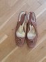 Дамски летни обувки с открита пета кафяви №36, снимка 4